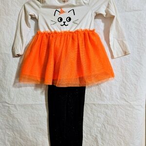 Cat & Jack Orange Tutu Cat Costume